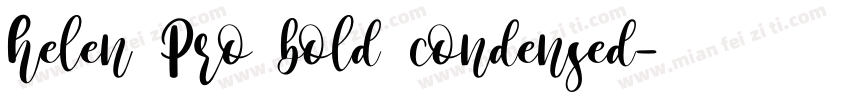 helen Pro bold condensed字体转换